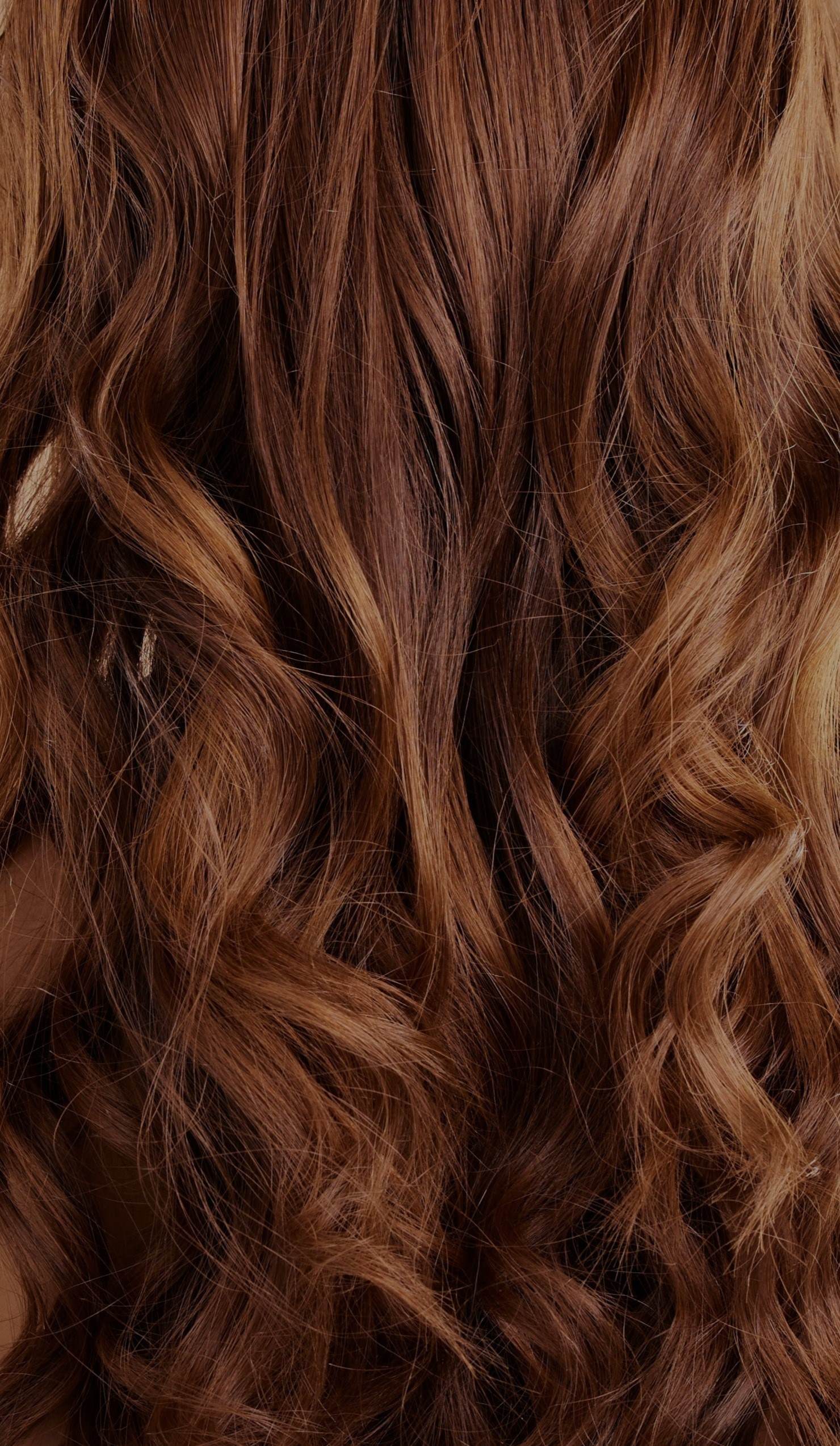 Close up of hair strands