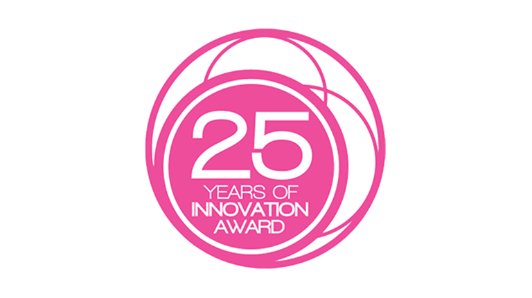 the pink logo of Matrixyl won the 25 years of innovation award
