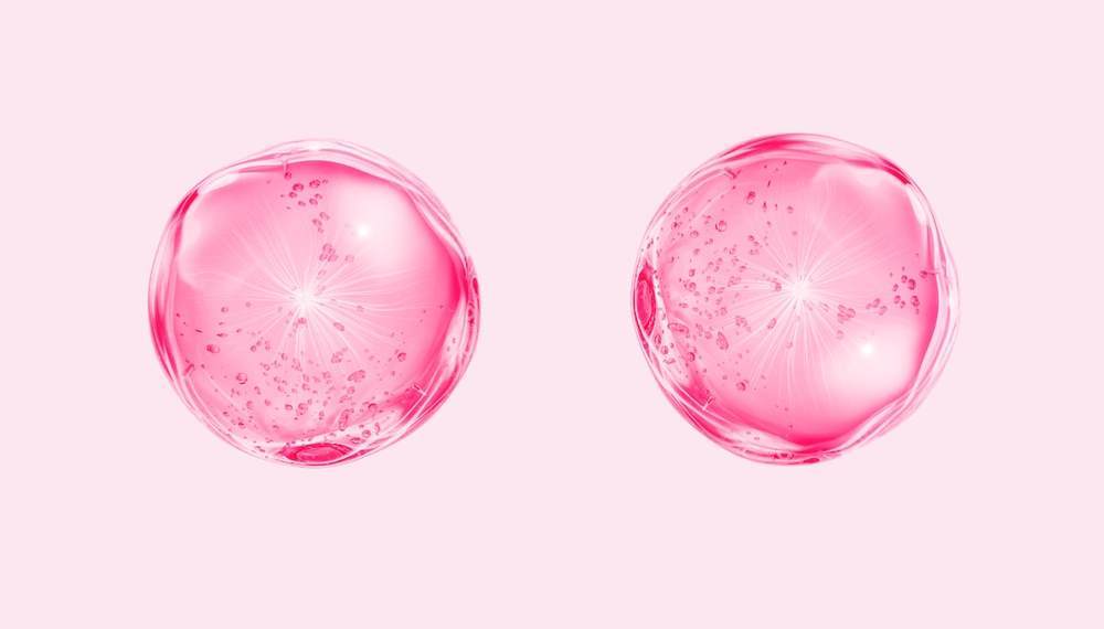 biomimetics abstract pink cells